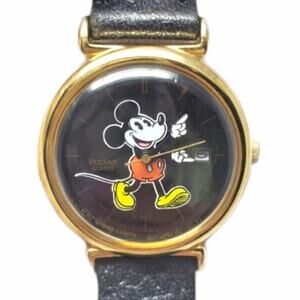 Disney X Pulsar Mickey Mouse Vintage Black Women's Watch